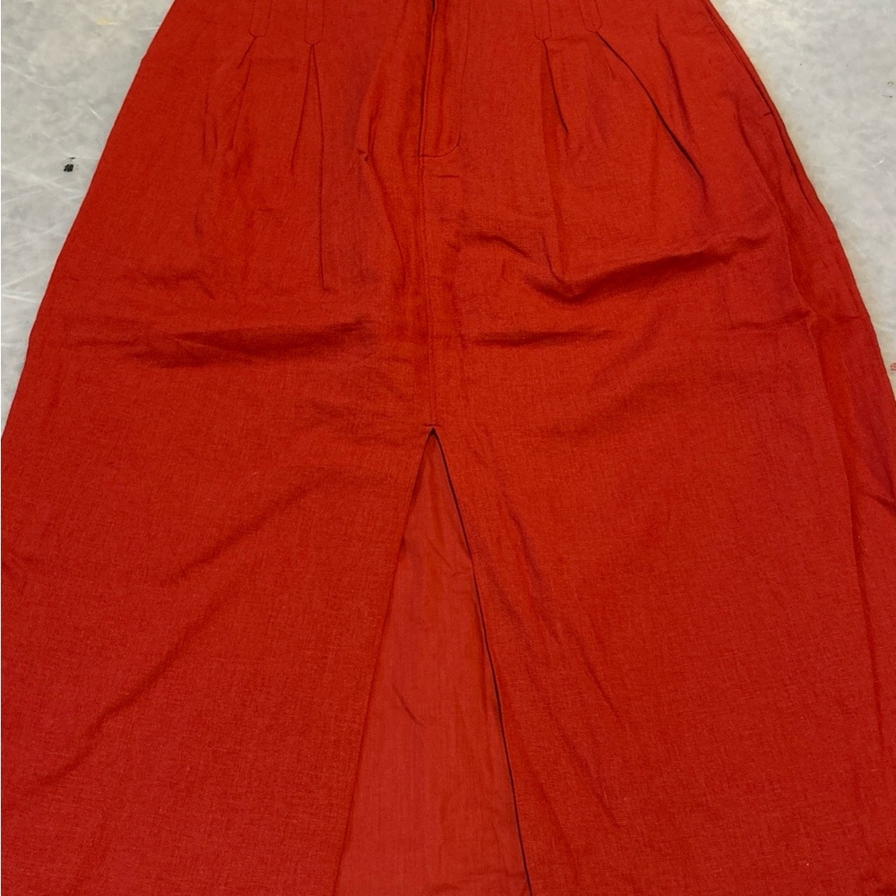 Banana Republic Vibrant Red Maxi Skirt